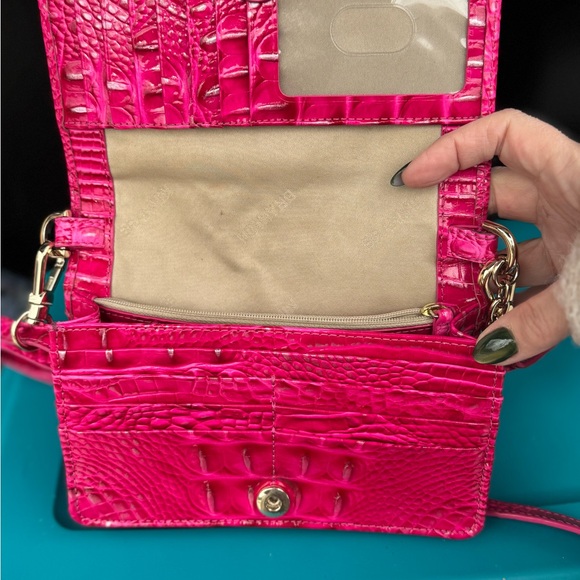 Brahmin Minuette Pink Leather Crossbody Bag - Picture 5 of 14